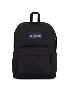 JanSport SuperBreak Backpack Black Lightweight Durable School Travel Bookbag